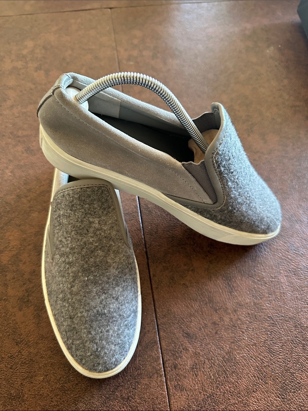 Vince Women’s Slip On Grey Suede Sneakers